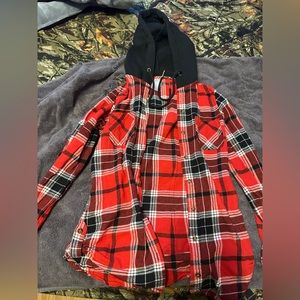 Hooded flannel